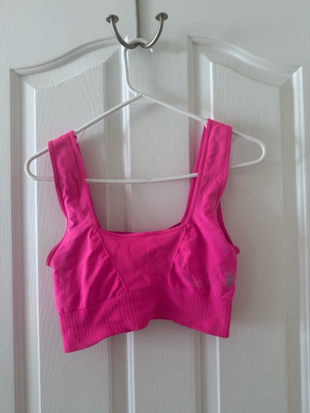 Hot Pink Free People Sports Bra - Picture 1 of 4